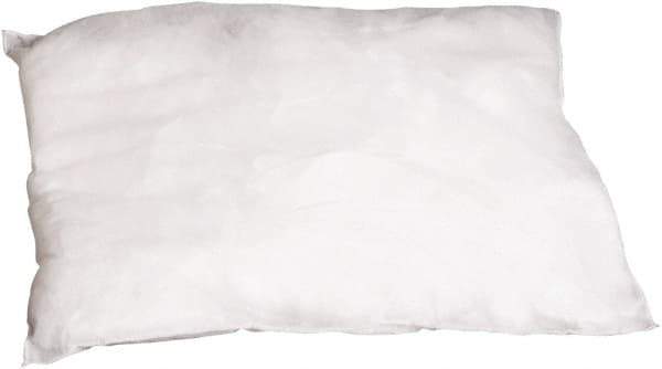 PRO-SAFE - 9 Inch Long x 9 Inch Wide x 2 Inch High, White Sorbent Pillow - 15 Gallon Capacity, Oil Only - Top Tool & Supply