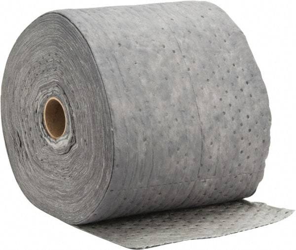 PRO-SAFE - Universal Use, 67 Gallon Package Capacity Sorbent Roll - 300' Long x 15" Wide, Gray - Top Tool & Supply