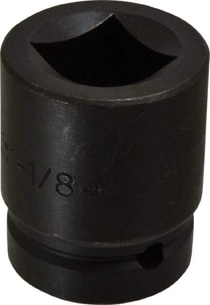 Proto - 1" Drive 1-1/8" Impact Socket - 4 Points, 2-1/2" OAL - Top Tool & Supply