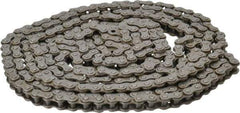 Browning - 3/8" Pitch, ANSI 35, Single Strand Roller Chain - Chain No. 35, 10 Ft. Long, 1/5" Roller Diam, 3/16" Roller Width - Top Tool & Supply