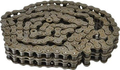 Browning - 3/4" Pitch, ANSI 60-2, Double Strand Roller Chain - Chain No. 60-2, 10 Ft. Long, 15/32" Roller Diam, 1/2" Roller Width - Top Tool & Supply