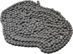 Browning - 1/4" Pitch, ANSI 25, Single Strand Roller Chain - Chain No. 25, 10 Ft. Long, 0.13" Roller Diam, 1/8" Roller Width - Top Tool & Supply