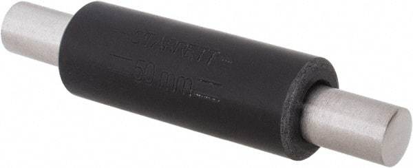 Starrett - 50mm Long, Spherical End Micrometer Calibration Standard - Use with Micrometers, Includes Heat Insulating Handle - Top Tool & Supply