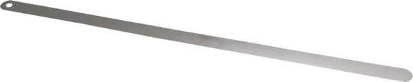 Starrett - 0.03mm Thick x 1/2 Inch Wide x 300mm Leaf Length, Parallel Feeler Gage - Tempered Steel - Top Tool & Supply