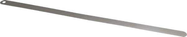 Starrett - 0.05mm Thick x 1/2 Inch Wide x 300mm Leaf Length, Parallel Feeler Gage - Tempered Steel - Top Tool & Supply