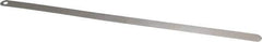 Starrett - 0.06mm Thick x 1/2 Inch Wide x 300mm Leaf Length, Parallel Feeler Gage - Tempered Steel - Top Tool & Supply