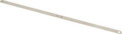 Starrett - 0.15mm Thick x 1/2 Inch Wide x 300mm Leaf Length, Parallel Feeler Gage - Tempered Steel - Top Tool & Supply