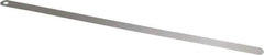 Starrett - 0.2mm Thick x 1/2 Inch Wide x 300mm Leaf Length, Parallel Feeler Gage - Tempered Steel - Top Tool & Supply