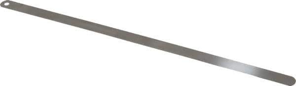 Starrett - 0.4mm Thick x 1/2 Inch Wide x 300mm Leaf Length, Parallel Feeler Gage - Tempered Steel - Top Tool & Supply