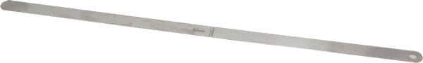 Starrett - 0.45mm Thick x 1/2 Inch Wide x 300mm Leaf Length, Parallel Feeler Gage - Tempered Steel - Top Tool & Supply