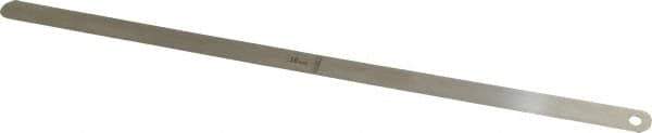 Starrett - 0.5mm Thick x 1/2 Inch Wide x 300mm Leaf Length, Parallel Feeler Gage - Tempered Steel - Top Tool & Supply