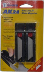 C.H. Hanson - 48 Piece Steel Utility Knife Blade - 3-1/2" OAL, 2" Blade Length - Top Tool & Supply