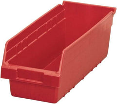 Akro-Mils - 17-7/8" Deep, Red Polymer Hopper Shelf Bin - 6" High x 6-5/8" Wide x 17-7/8" Long - Top Tool & Supply