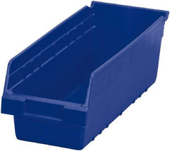 Akro-Mils - 17-7/8" Deep, Blue Polymer Hopper Shelf Bin - 6" High x 6-5/8" Wide x 17-7/8" Long - Top Tool & Supply