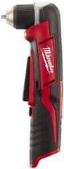 Milwaukee Tool - 12 Volt 3/8" Chuck Right Angle Handle Cordless Drill - 0-800 RPM, Keyless Chuck, Reversible, Lithium-Ion Batteries Not Included - Top Tool & Supply