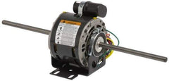 US Motors - 1/4 hp, OPAO Enclosure, Auto Thermal Protection, 1,075 RPM, 277 Volt, 60 Hz, Single Phase Permanent Split Capacitor (PSC) Motor - Size 48YZ Frame, Stud Mount, 3 Speed, Sleeve Bearings, 1.5 Full Load Amps, A Class Insulation, CCW Lead End - Top Tool & Supply