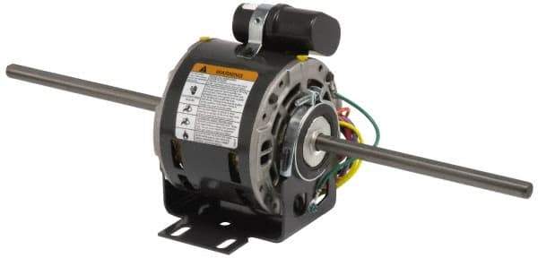 US Motors - 1/6 hp, OPAO Enclosure, Auto Thermal Protection, 1,075 RPM, 115 Volt, 60 Hz, Single Phase Permanent Split Capacitor (PSC) Motor - Size 48YZ Frame, Stud Mount, 3 Speed, Sleeve Bearings, 2.9 Full Load Amps, A Class Insulation, CCW Lead End - Top Tool & Supply