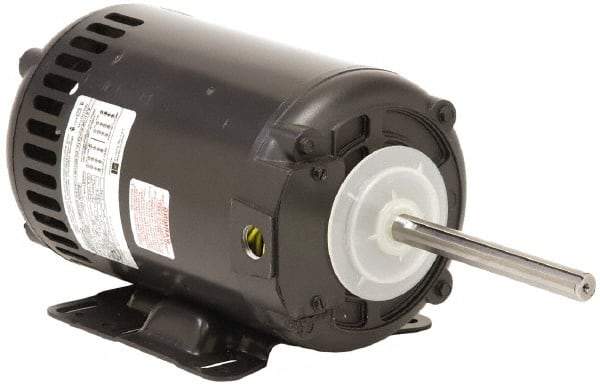 US Motors - 1 hp, OPAO Enclosure, Auto Thermal Protection, 1,140 RPM, 208-230/460 Volt, 60 Hz, Three Phase Standard Efficient Motor - Size 56HZ Frame, Rigid Mount, 1 Speed, Ball Bearings, 7.2/3.6 Full Load Amps, B Class Insulation, Reversible - Top Tool & Supply