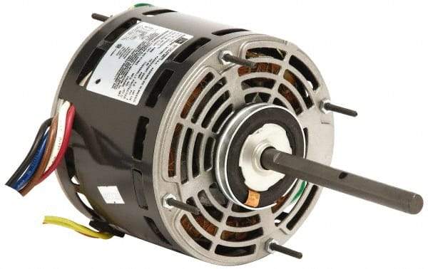 US Motors - 1/3 hp, ODP Enclosure, Auto Thermal Protection, 1,075 RPM, 208-230 Volt, 60 Hz, Industrial Electric AC/DC Motor - Size 48 Frame, Hub/Stud Mount, 3 Speed, Sleeve Bearings, 2.0 Full Load Amps, A Class Insulation, CCW Lead End - Top Tool & Supply