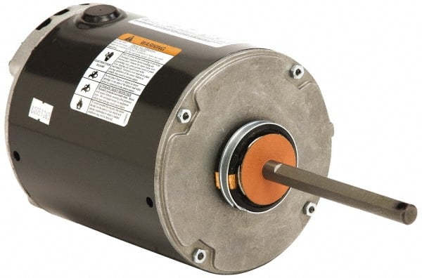 US Motors - 1 hp, OAO Enclosure, Auto Thermal Protection, 1,140 RPM, 200/230/460 Volt, 60 Hz, Single Phase Permanent Split Capacitor (PSC) Motor - Exact Industrial Supply