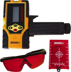 Johnson Level & Tool - Laser Level 9 V Battery, Laser Detector - Use With Red Beam Rotary Laser - Top Tool & Supply