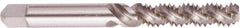 Regal Cutting Tools - M10x1.50 Metric Coarse 3 Flute 6H Bottoming Spiral Flute Tap - High Speed Steel, Bright Finish, 2-15/16" OAL, Right Hand Flute, Right Hand Thread, D6 - Top Tool & Supply