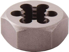 Regal Cutting Tools - 1-1/8 - 12 UNF Thread, 2" Hex, Right Hand Thread, Hex Rethreading Die - High Speed Steel, 1" Thick - Exact Industrial Supply