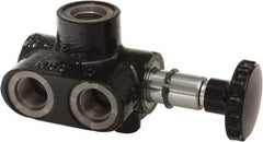 Parker - 10 GPM 1/2 Inlet Cast Iron Hydraulic Control Valve - 3/4-16 Thread, 3,000 psi, 2-3/4" Wide x 5.54" Long - Top Tool & Supply