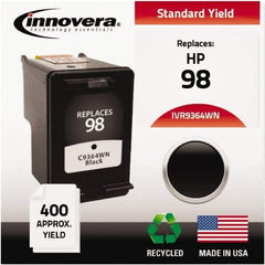 innovera - Black Inkjet Printer Cartridge - Use with HP Deskjet 5940, D4145, D4155, D4160, Officejet 6310, Photosmart 2570, 2575, 8050, C4150, C4150, C4180, D5060, D5065, D5069, D5145, D5155, D5160 - Top Tool & Supply