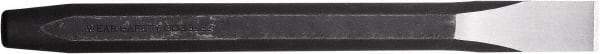 Paramount - 12" OAL x 1/2" Blade Width Cold Chisel - 1/2" Tip, 7/16" Stock, Steel Handle - Top Tool & Supply