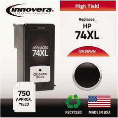 innovera - Black Inkjet Printer Cartridge - Use with HP Deskjet D4260, D4360, Officejet J5750, J5780, J6480, Photosmart C4240, C4250, C4280, C4350, C4380, C4385, C4480, C4580, C5240, C5250, C5280, C5580, D5345, D5360 - Top Tool & Supply