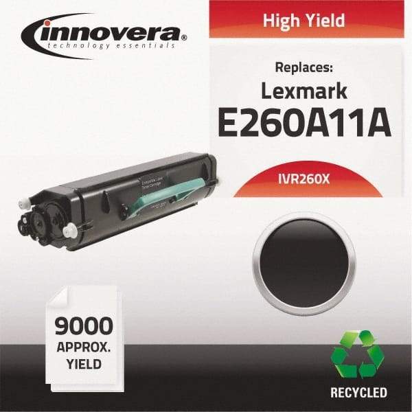 innovera - Black Toner Cartridge - Use with Lexmark E260D, E260DN, E360D, E360DN, E460DN, E460DW, E462DTN - Top Tool & Supply