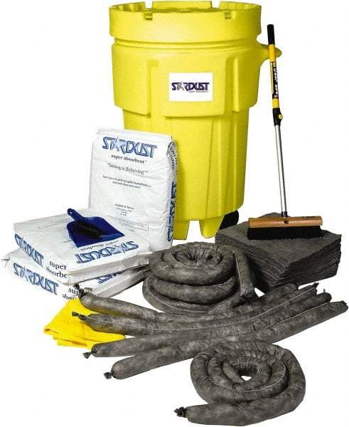 Stardust Spill Products - Spill Clean-Up System Accessory Kit Spill Kit - 95 Gal Mobile Spill Cart - Top Tool & Supply