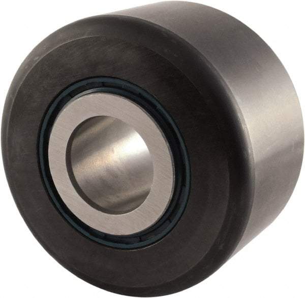 RBC Bearings - 1-1/8" Bore, 3-1/2" Roller Diam x 2" Roller Width, Carbon Steel Sealed Yoke Cam Follower - 36,100 Lb Dynamic Load Capacity, 2-1/16" Overall Width - Top Tool & Supply