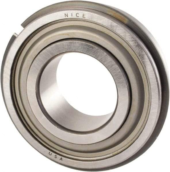 Nice - 3/4" Bore Diam, 1-3/4" OD, Double Seal Precision Ground Radial Ball Bearing - 5/8" Wide, 1 Row, Round Bore, 1,025 Lb Static Capacity, 2,595 Lb Dynamic Capacity - Top Tool & Supply