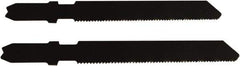 Disston - 2-3/4" Long, 20 Teeth per Inch, Carbon Steel Jig Saw Blade - Toothed Edge, 0.067" Thick, U-Shank, Raker Tooth Set - Top Tool & Supply