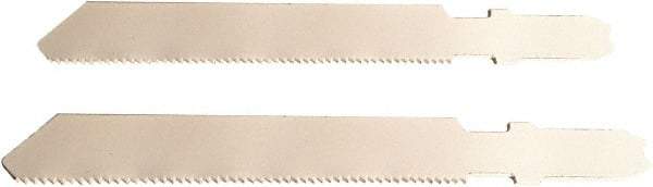 Disston - 3" Long, 32 Teeth per Inch, Bi-Metal Jig Saw Blade - Toothed Edge, 0.06" Thick, U-Shank, Raker Tooth Set - Top Tool & Supply