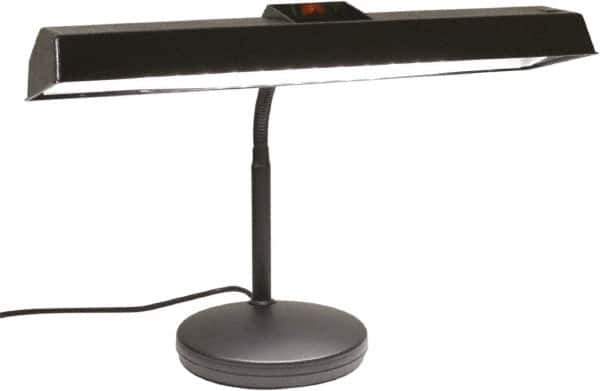 Electrix - 18 Watt, Gooseneck Machine Light - Weighted for Desk, LED Strip, Black - Top Tool & Supply