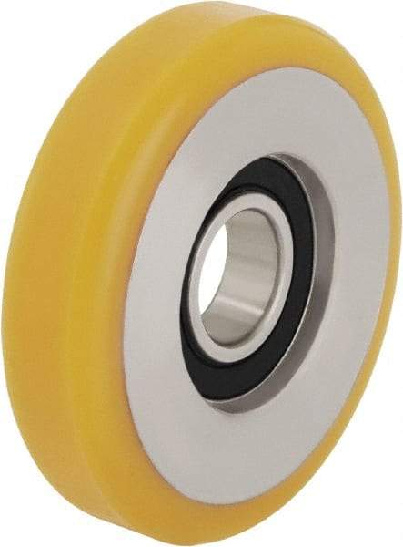 Blickle - 3 Inch Diameter x 63/64 Inch Wide, Polyurethane-Elastomer Blickle Extrathane Caster Wheel - 396 Lb. Capacity, 3/8 Inch Axle Diameter, Ball Bearing - Top Tool & Supply