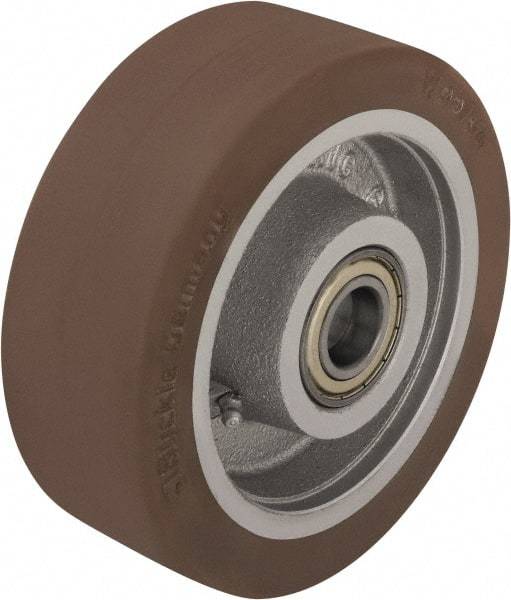 Blickle - 8 Inch Diameter x 1-31/32 Inch Wide, Polyurethane-Elastomer Blickle Besthane Caster Wheel - 2,200 Lb. Capacity, 25/32 Inch Axle Diameter, Ball Bearing - Top Tool & Supply