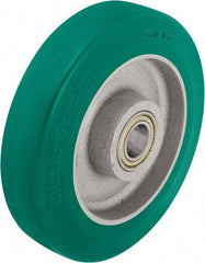 Blickle - 6-1/2 Inch Diameter x 1-31/32 Inch Wide, Polyurethane-Elastomer Blickle Softhane Caster Wheel - 1,320 Lb. Capacity, 25/32 Inch Axle Diameter, Ball Bearing - Top Tool & Supply