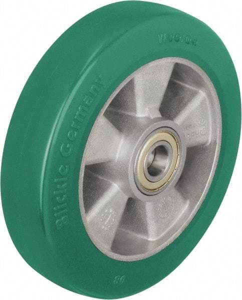 Blickle - 8 Inch Diameter x 1-31/32 Inch Wide, Polyurethane-Elastomer Blickle Softhane Caster Wheel - 1,540 Lb. Capacity, 25/32 Inch Axle Diameter, Ball Bearing - Top Tool & Supply