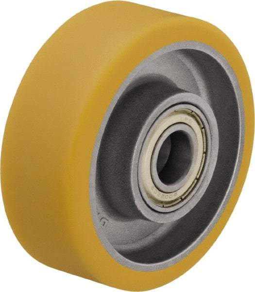 Blickle - 5 Inch Diameter x 1-37/64 Inch Wide, Polyurethane-Elastomer Blickle Extrathane Caster Wheel - 770 Lb. Capacity, 19/32 Inch Axle Diameter, Ball Bearing - Top Tool & Supply