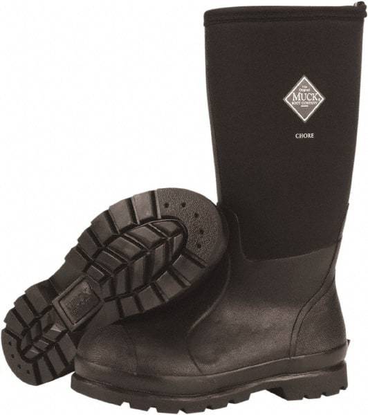 Honeywell - Men's Size 15 Wide Width Reinforced Knee Boot - Black, Neoprene Upper, Rubber Outsole, 16" High, Pull-On - Top Tool & Supply