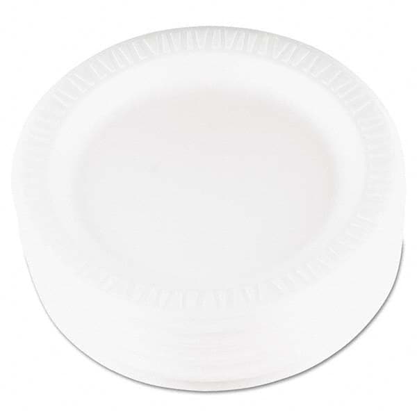 DART - Quiet Classic Laminated Foam Dinnerware, Plate, 9" Diam, WH, 125/PK, 4 Packs/CT - Top Tool & Supply