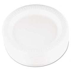 DART - Quiet Classic Laminated Foam Dinnerware, Plate, 9" Diam, WH, 125/PK, 4 Packs/CT - Top Tool & Supply