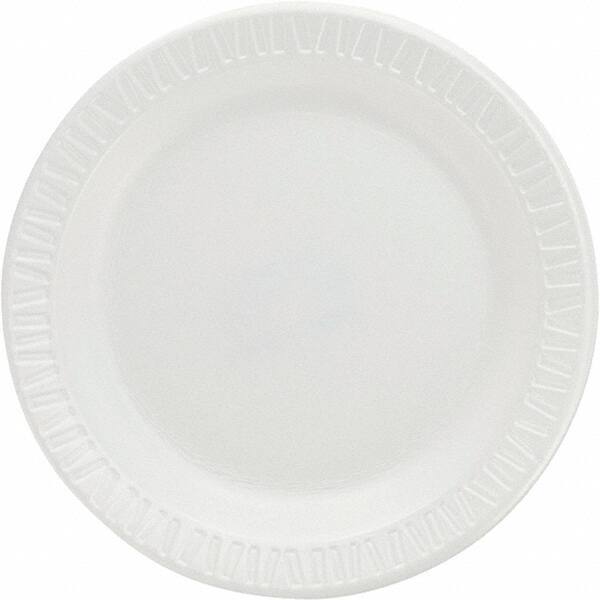 DART - Foam Dinnerware Plates, 6" - White - Top Tool & Supply