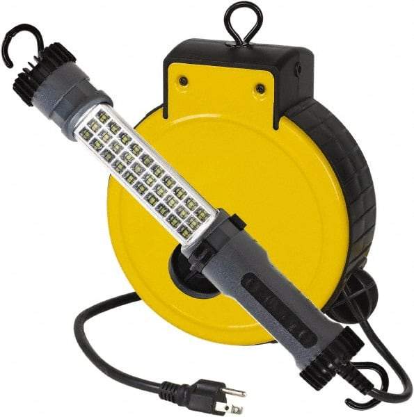 Value Collection - 120 Volt, 5 Watt, Electric, LED Portable Drop Light Work Light - 30' Cord, 1 Head, 300 Lumens, ABS - Top Tool & Supply