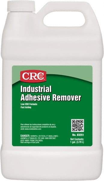 CRC - 1 Gal Bottle Adhesive Remover - VOC Content g/L 0, Removes Adhesives - Top Tool & Supply