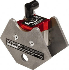 Mag-Mate - 1-15/16" Wide x 4" Deep x 3-3/4" High Rare Earth Magnetic Welding & Fabrication Square - 150 Lb Average Pull Force - Top Tool & Supply